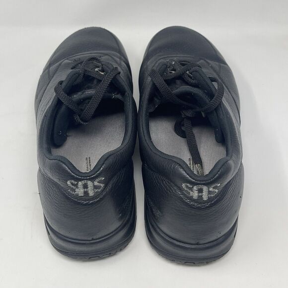 SAS Guardian Shoes Mens 10.5 M Black Leather Comfort Slip Resist Lace Sneakers - Picture 8 of 16